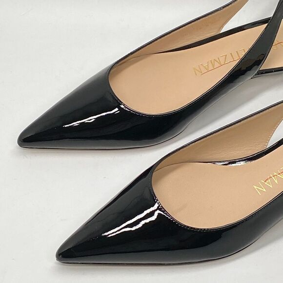 Stuart Weitzman Patent Leather Slingback Flats size 7.5 - Picture 5 of 11